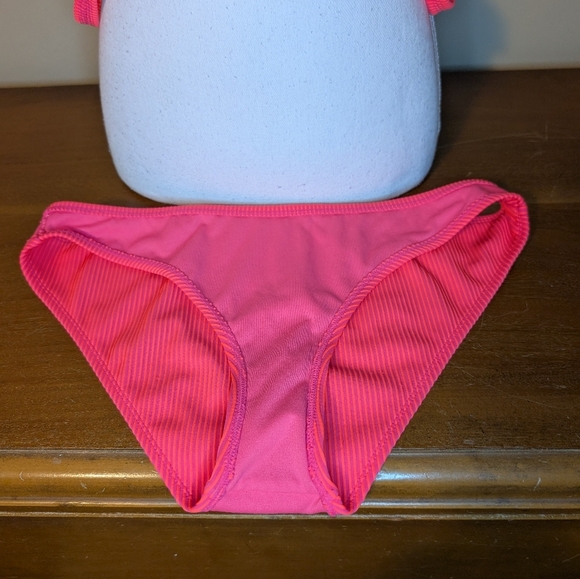 Hot Pink Stripe BIKINI TOP & BOTTOM Xhilaration - Picture 11 of 13